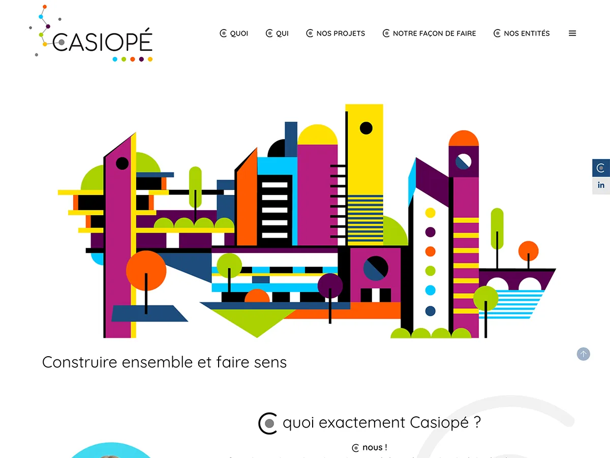 Casiopé - web, identité, illustrations, photos - screenshot 1