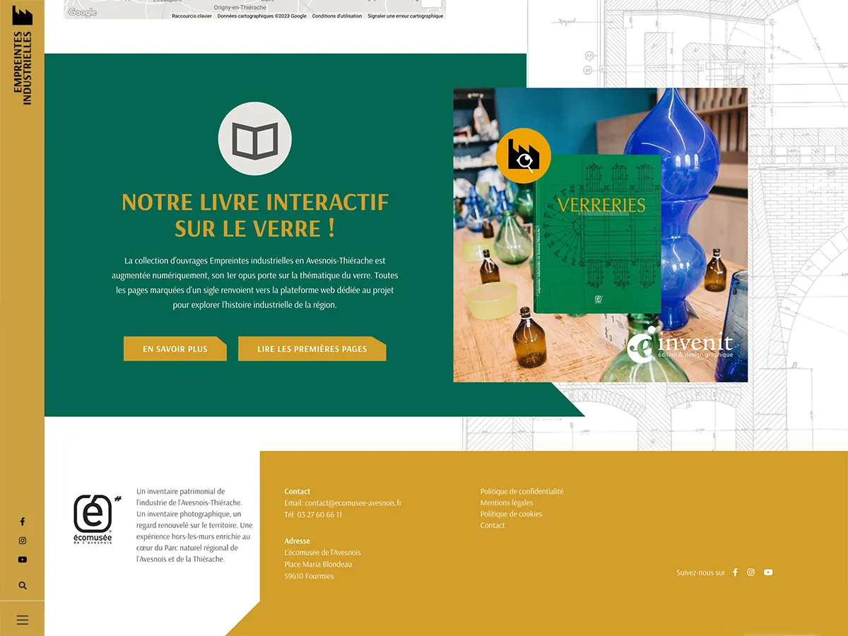 Empreintes industrielles, Création d'un site événementiel sur mesure Wordpress