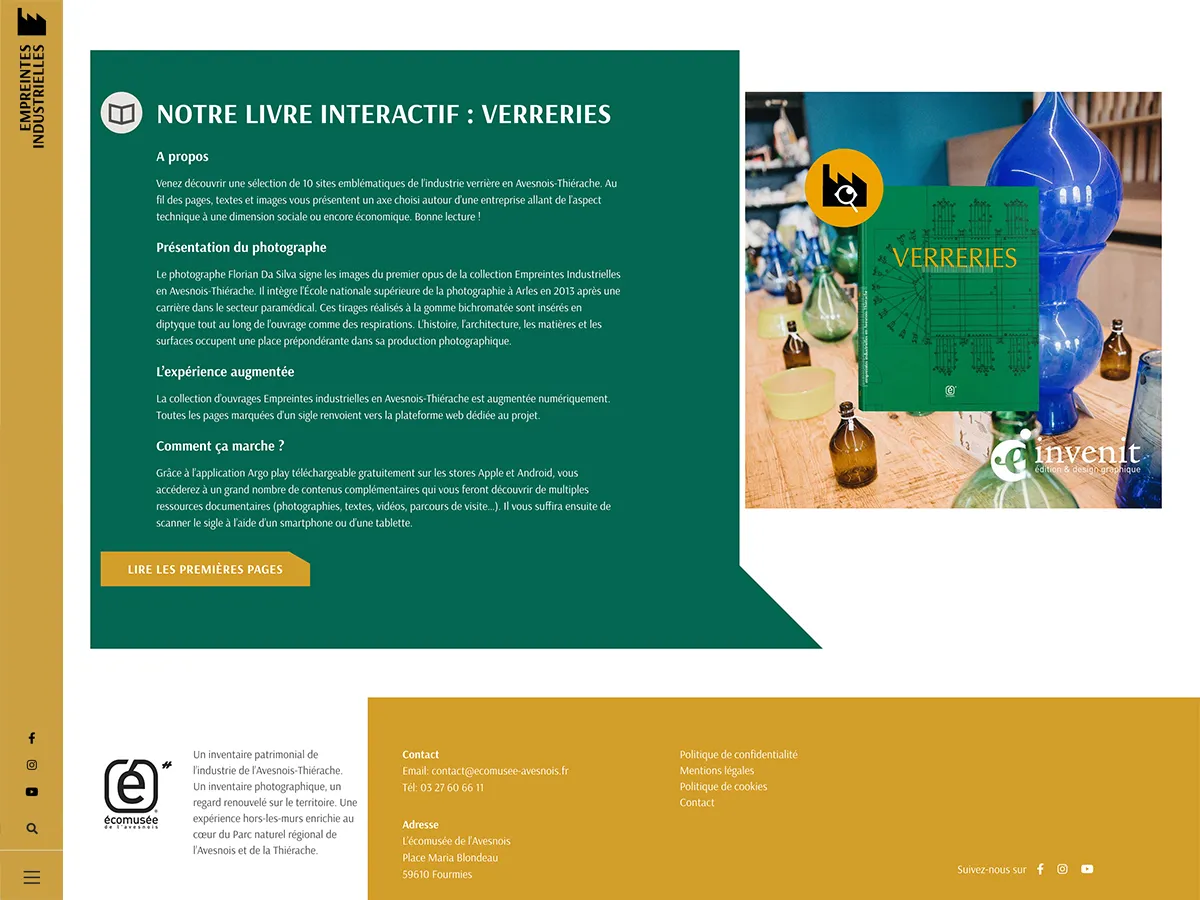 Empreintes industrielles, Création d'un site événementiel sur mesure Wordpress