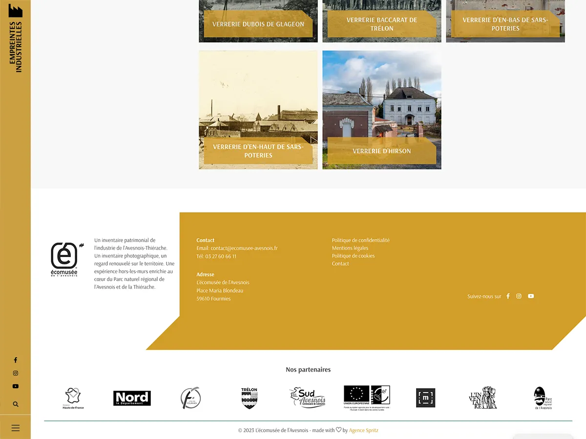 Empreintes industrielles, Création d'un site événementiel sur mesure Wordpress