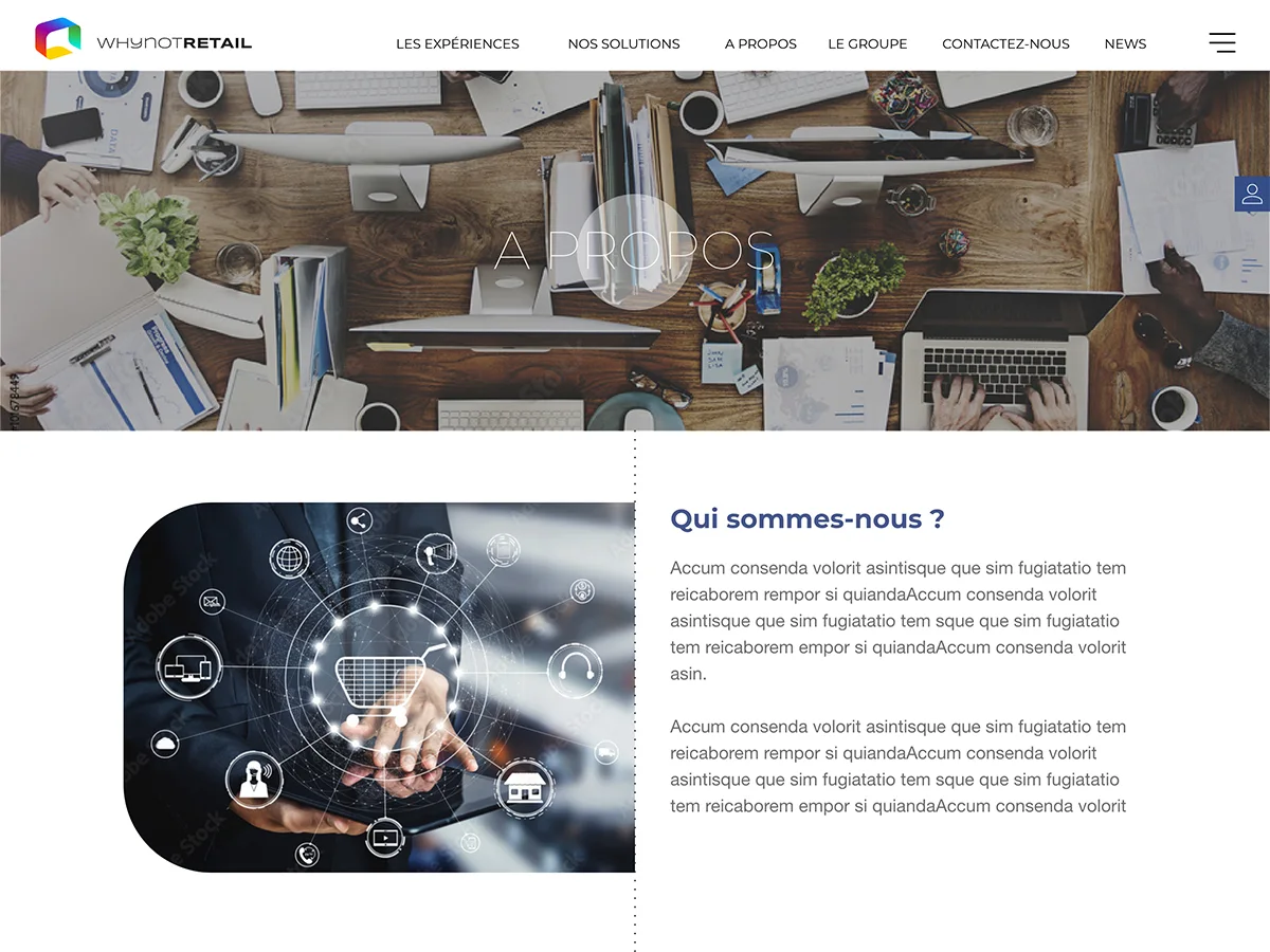 Whynot Retail - Webdesign, Identité, Illustration