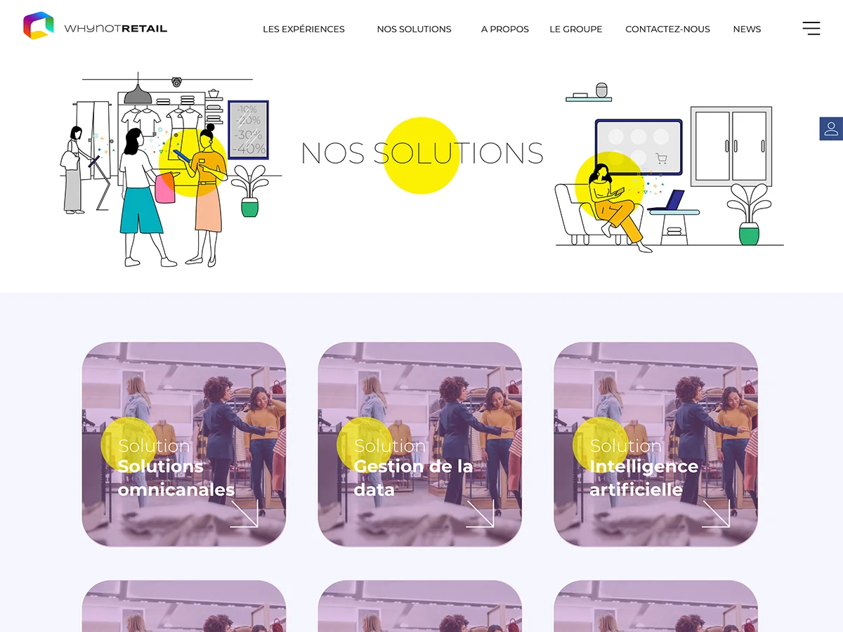 Whynot Retail - Webdesign, Identité, Illustration